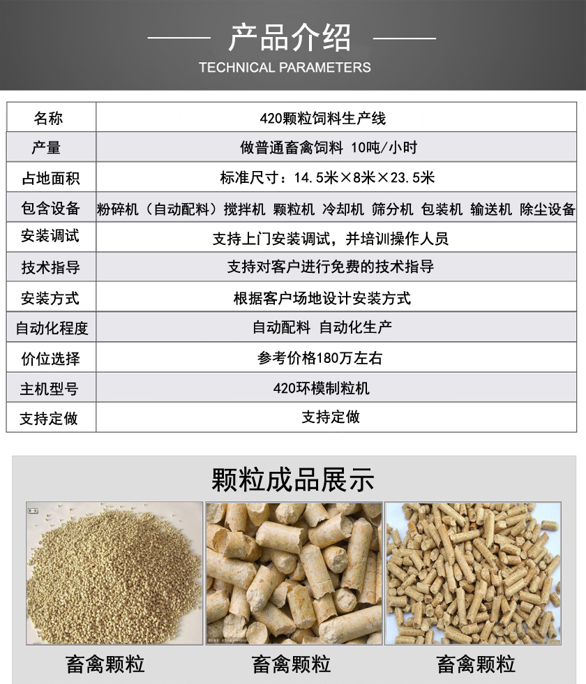 420型颗粒饲料生产线